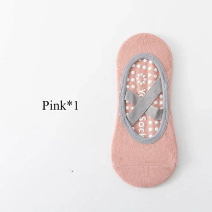 1/4pYoga socks, children's socks, cotton, professional anti slip silicone, indoor fitness, dancing, beginner Pilates sports sock