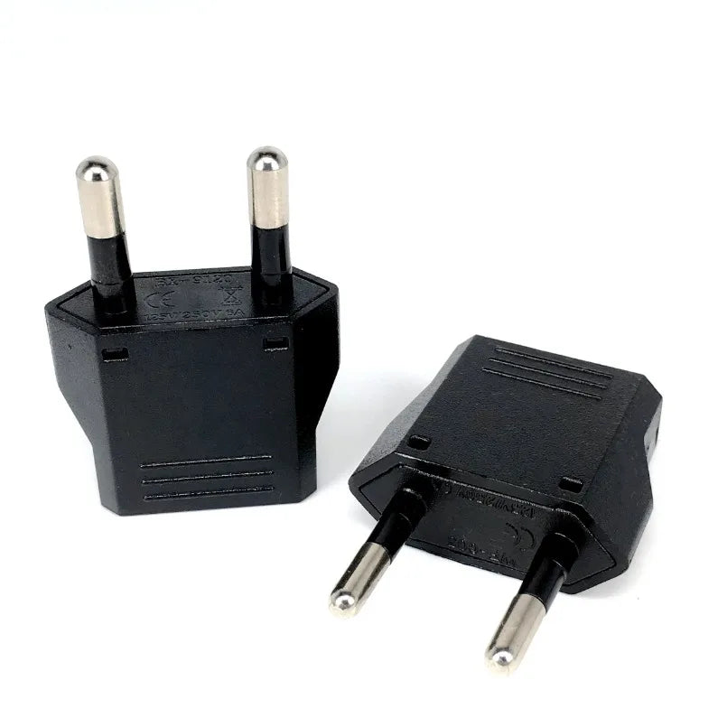 1-20pcs EU Euro KR Plug Adapter US to EU Plug Adapter Travel KR EU Adapter Electric EU KR Plug Converter Power Sockets AC Outlet