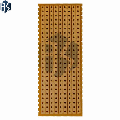 ‌Universal Matrix Prototype PCB Board – 25x64mm (2.5x6.4cm) Single-Row Continuous Plated Through-Holes, 2.54mm Pitch | FR4