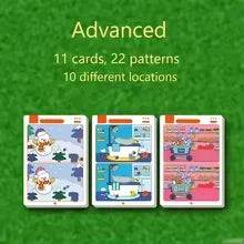 1-3 Sets an educational fault finding game: reusable wiping paper for focus and attention training