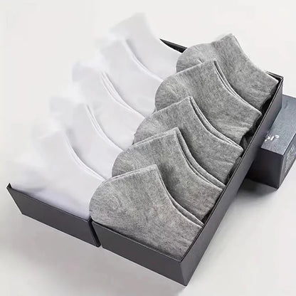 Unisex 40/20/10 Pairs of Solid Color Socks, Soft and Lightweight Ankle Socks, WOMEN'S Casual Boat Socks, Low Cut Ankle Socks