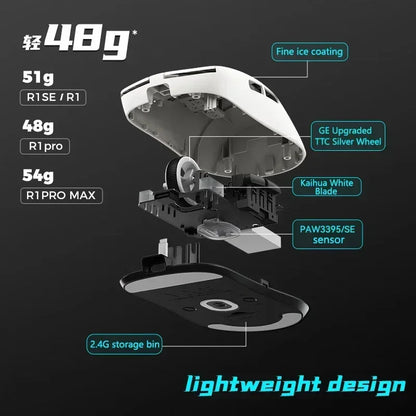 VGN VXE Dragonfly R1 Wireless Gaming Mouse with PAW3395 Sensor 52840 2KHz FPS Low Delay Intelligent Speed for Office And Gaming