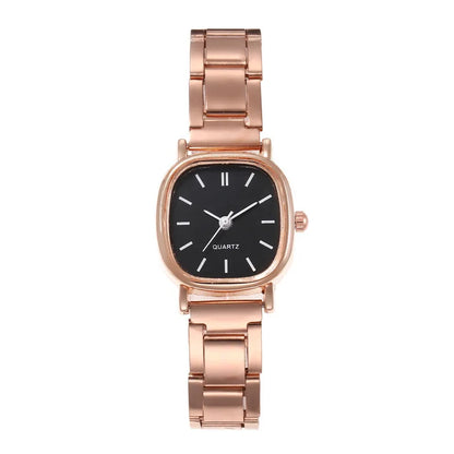 Women's Watch Light Luxury Simple Temperament Retro Small and Simple Women's Steel Belt Quartz Watch can be customized