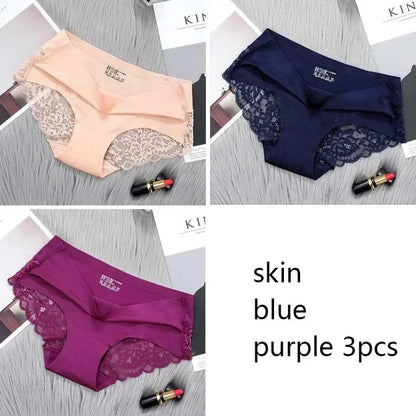 1/3/4/5Pcs New Arrival Low Rise Ladies Sexy Lace Panty Underpants Panties For Women Lingerie Cotton Briefs