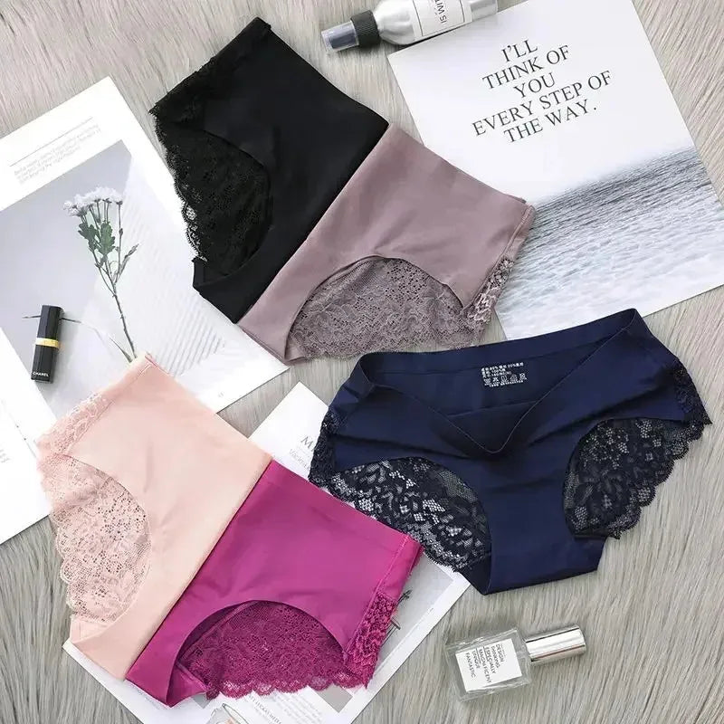 1/3/4/5Pcs New Arrival Low Rise Ladies Sexy Lace Panty Underpants Panties For Women Lingerie Cotton Briefs