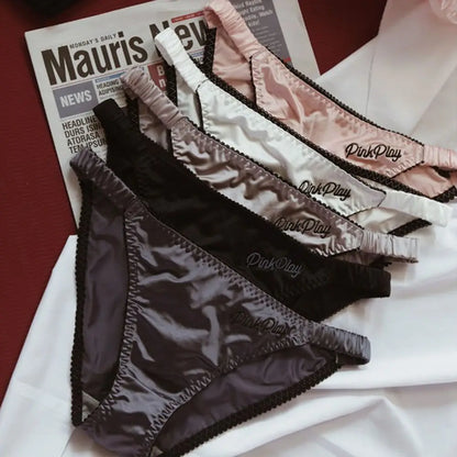 Yoga Underpants Low Waist Embroidery Thong Smooth Panty Sport Panties Underwear Briefs