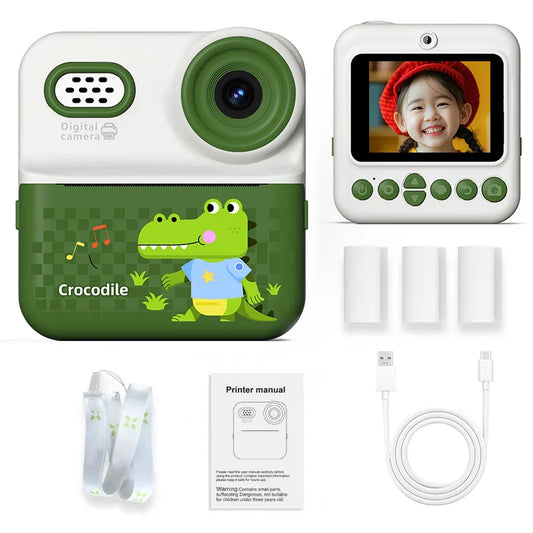 High Definition Digital Camera for Children's Photography Miniature Thermal Print Camera 1080P Video Capture