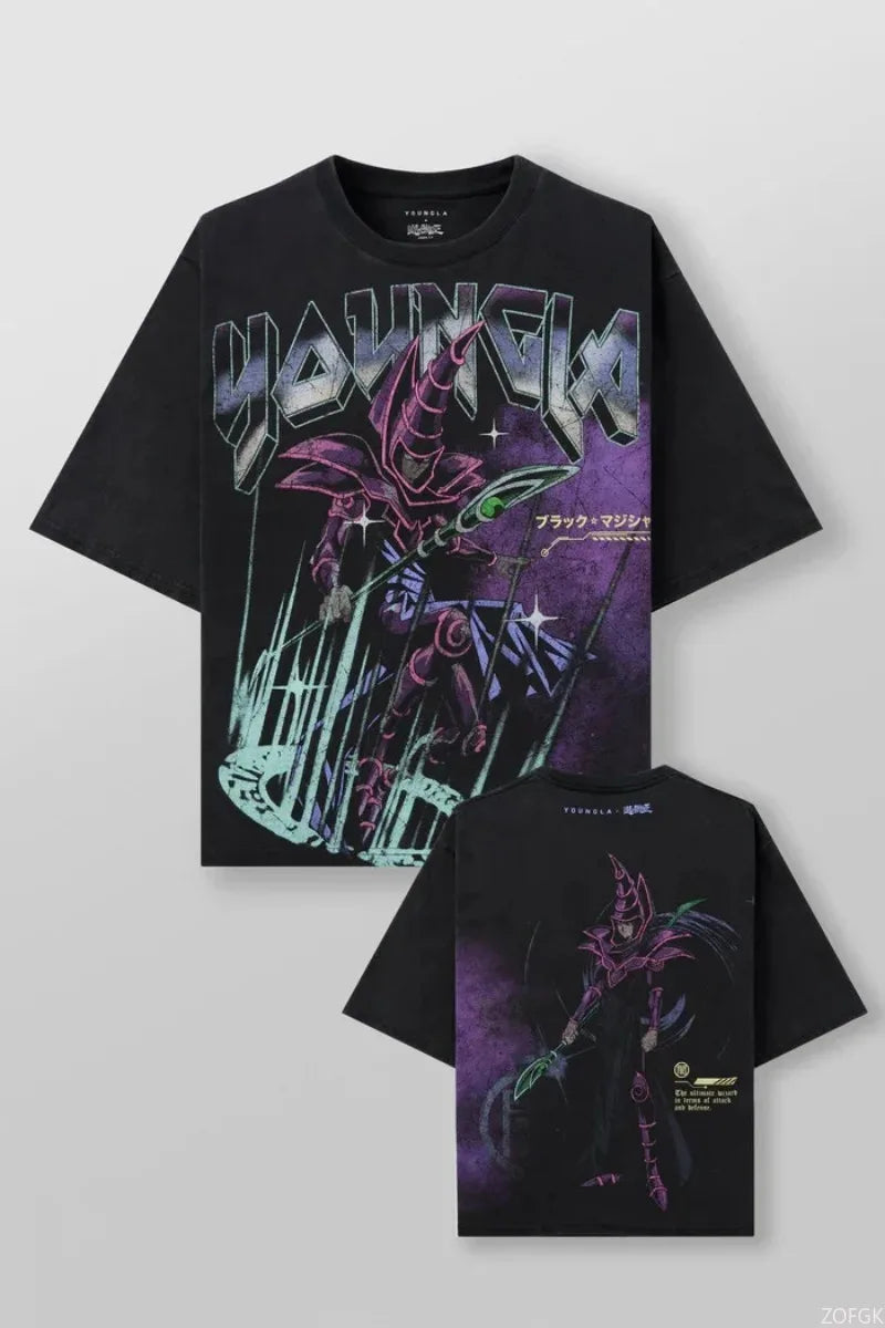 Yu-Gi-Oh Printed Tee T-shirt Oversised Trendy Game Fan Summer Men's Fashion Casual