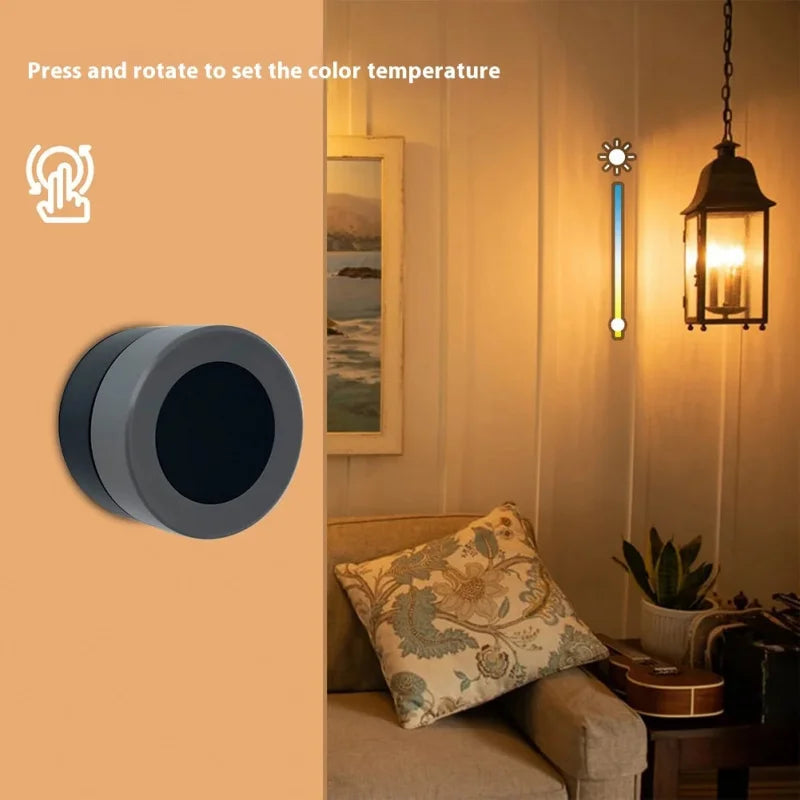 Tuya Zigbee Smart Scene Switch with Knob Dimmer & CCT Control, Wireless Wall Switch, App & Voice Control for Home Automation