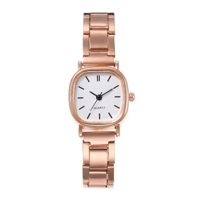 Women's Watch Light Luxury Simple Temperament Retro Small and Simple Women's Steel Belt Quartz Watch can be customized