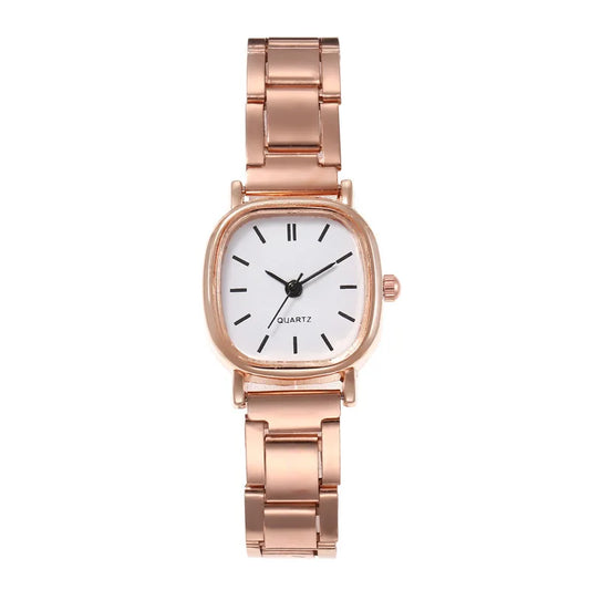 Women's Watch Light Luxury Simple Temperament Retro Small and Simple Women's Steel Belt Quartz Watch can be customized