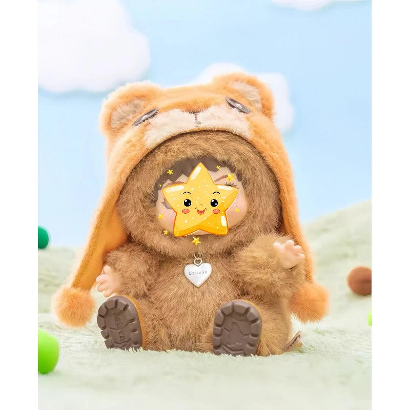 WaKuku Figure Ornament Plush Doll WAKUKU 【1.0】 Generation Tide Fun Party Series Toys Blind Box, Cute Doll for Girls Blind Box
