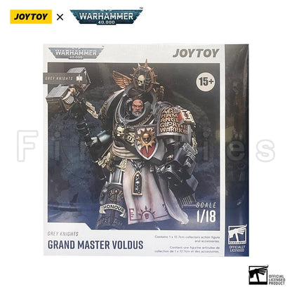 1/18 JOYTOY Action Figure 40K Grey Knights Grand Master Voldus Anime Model Toy