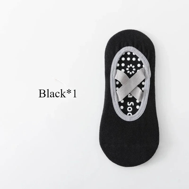 1/4pYoga socks, children's socks, cotton, professional anti slip silicone, indoor fitness, dancing, beginner Pilates sports sock