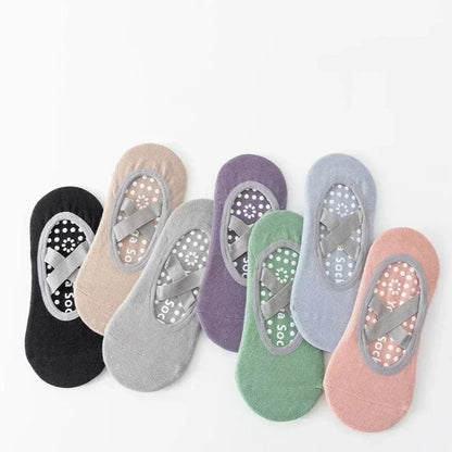 1/4pYoga socks, children's socks, cotton, professional anti slip silicone, indoor fitness, dancing, beginner Pilates sports sock