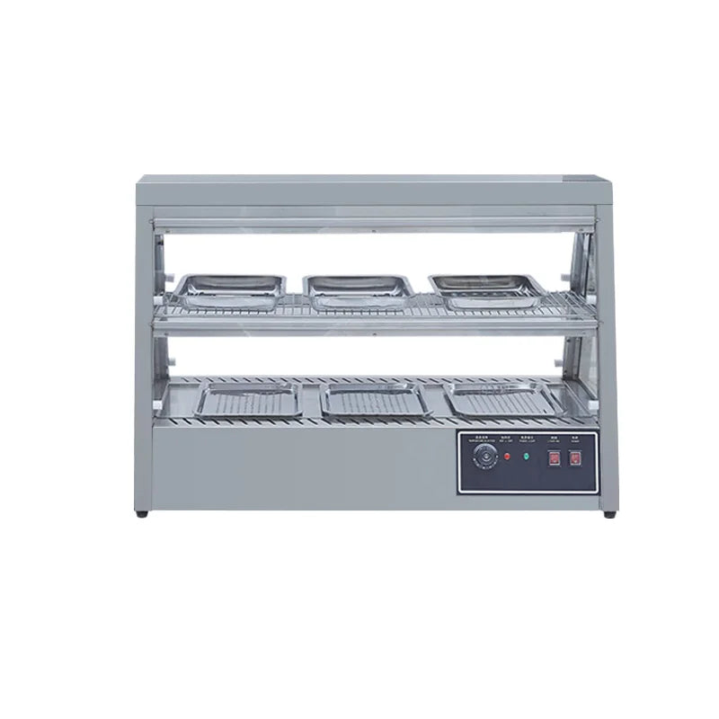 Hot Warmer Display Commercial Stainless Steel 1.1m Horizontal Refrigerator Cabinet Fresh Food Display Cooler