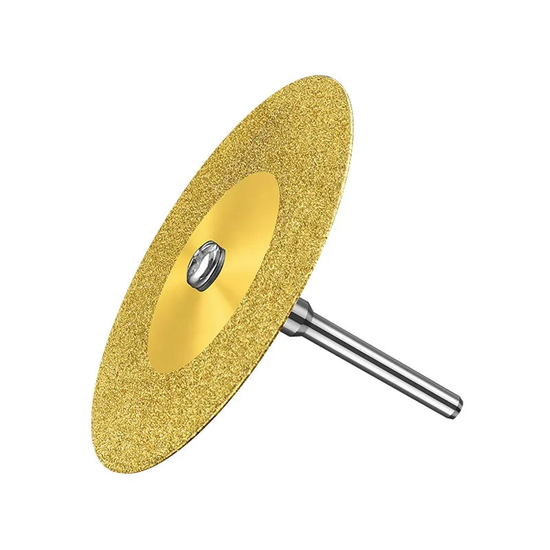 XG 10pcs 16mm-60mm Diamond Cutting Discs Cut Off Mini Saw Blade with Connecting 3mm Shank for Dremel Drill Fit Rotary Tool