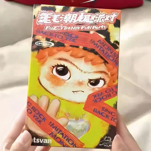 WaKuku Figure Ornament Plush Doll WAKUKU 【1.0】 Generation Tide Fun Party Series Toys Blind Box, Cute Doll for Girls Blind Box