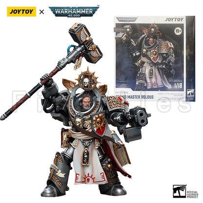 1/18 JOYTOY Action Figure 40K Grey Knights Grand Master Voldus Anime Model Toy