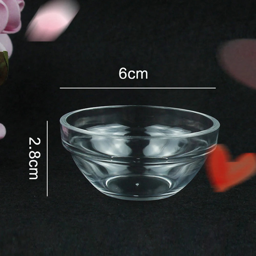 1/3/5pcs Acrylic Face Mask Essential Oil Bowl Transparent Cosmetic Beauty Salon DIY Stirring Bowl Makeup Skin Care Applicator