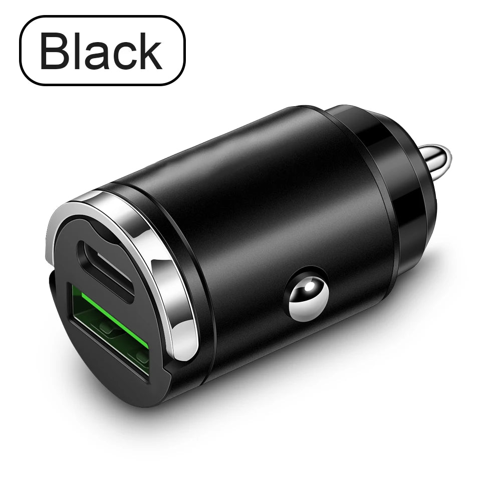 100W PD USB Car Charger Lighter Fast Charging for iPhone QC3.0 USB Type C Car Phone Charger Adapter for Xiaomi Samsung Huawei