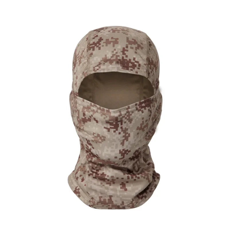 Balaclava militar táctico para bicicleta, a prueba de viento, máscara facial completa, al aire libre, caza, senderismo, cabeza
