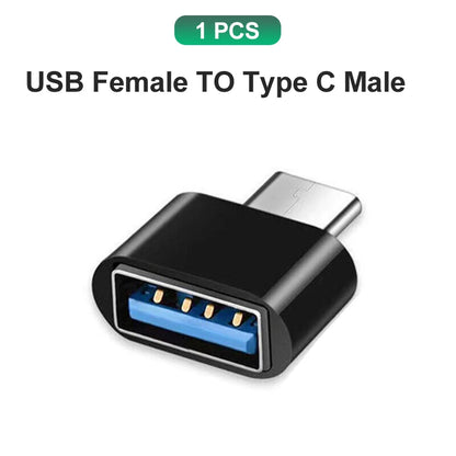 Type C to USB Adapter 3.0 USB-C 3.1 Male OTG A Female Data Connector For MacBook Pro iPad Mini 6/Pro MacBook Air Type C Devices