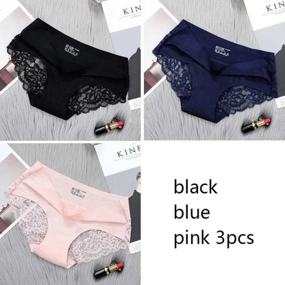 1/3/4/5Pcs New Arrival Low Rise Ladies Sexy Lace Panty Underpants Panties For Women Lingerie Cotton Briefs
