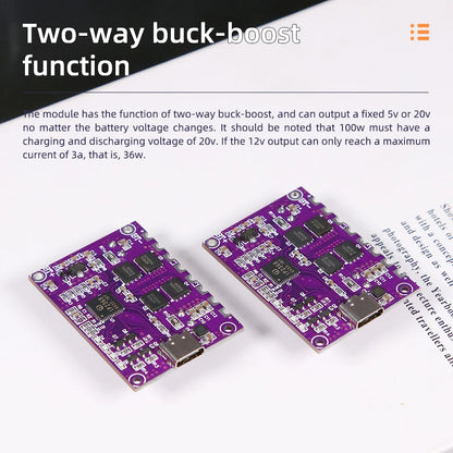 IP2368 100w Bidirectional Fast Charging Module Buck-Boost Type-c Interface 4S Lithium Battery High-Power Fast Charging Board