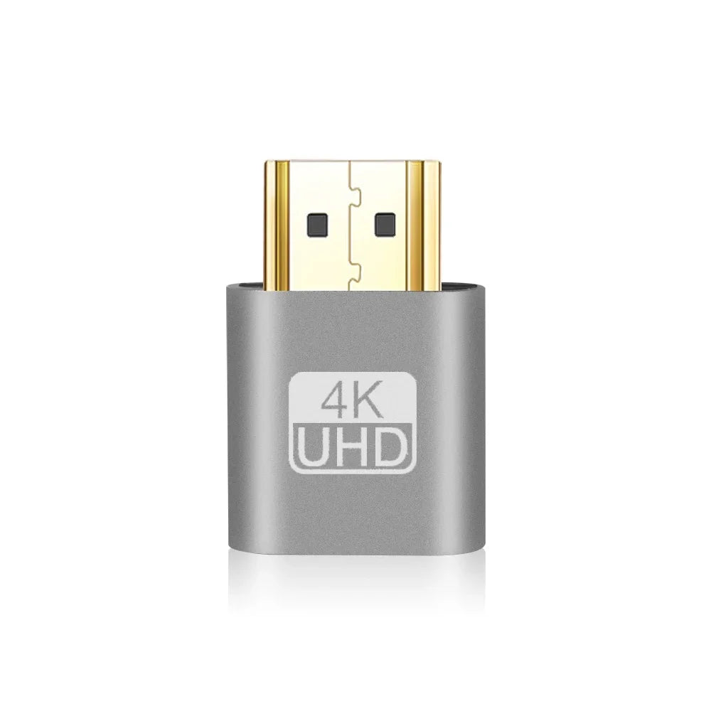 VGA Virtual Display Adapter HDMI-compatible 1.4 DDC EDID Dummy Plug Headless Ghost Display Emulator Video card Lock plate
