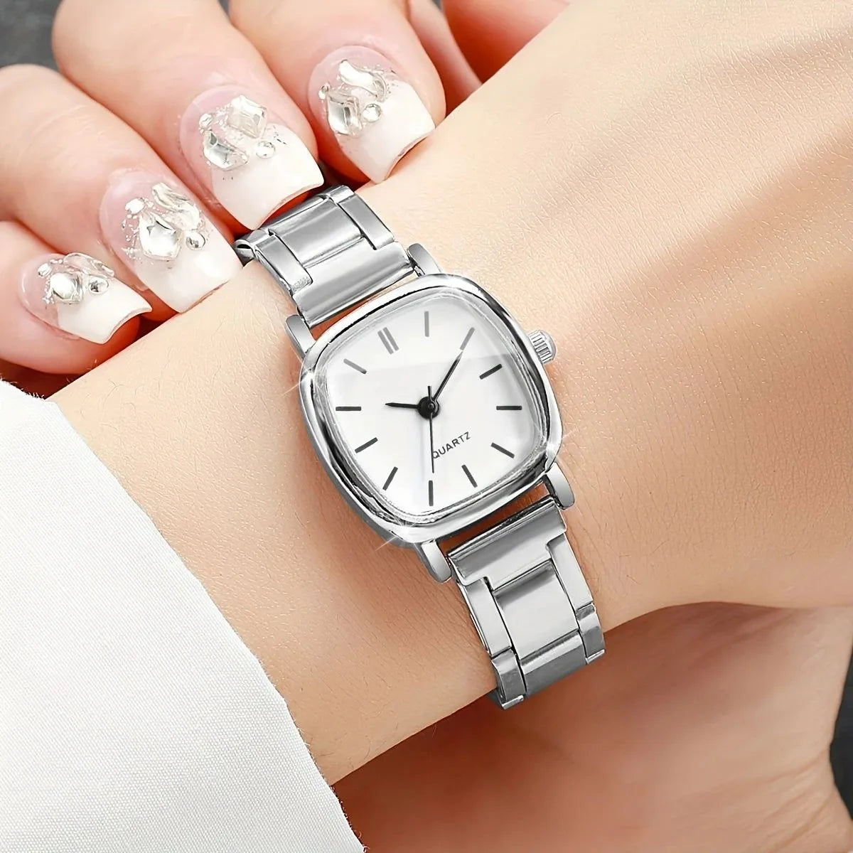 Women's watch new minimalist fashion trend gradient thin band electronic quartz watch can be customized