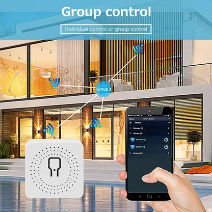 Tuya ZigBee Breaker WiFi Smart Switch 2Way Breaker Relay Module 220V 110V 16A Smart Life APP Voice Control For Alexa Google Home