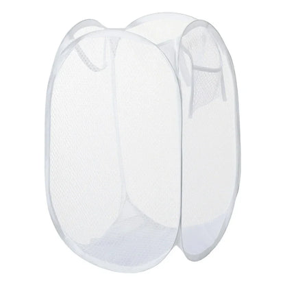 Dirty Clothes Basket Skeleton Ventilated Foldable Easy Storage Portable Large Capacity Clothes Basket