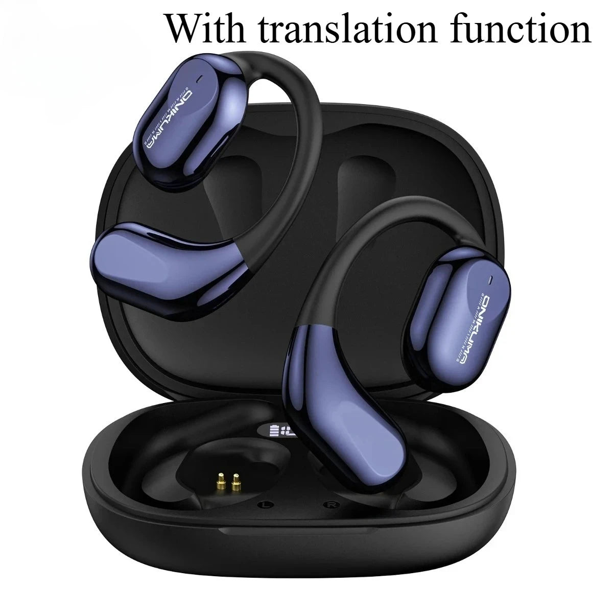 ONIKUMA T209 Translate Earphone Intelligent Real-time AI Translation 134 Languages Wireless Hanging Ear Style Bluetooth Earphone