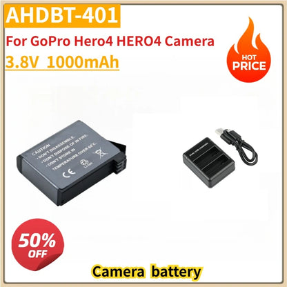 New Replacement Battery AHDBT-401 For Gopro Hero 4+ LED 2-Port USB Charger For GoPro Hero4 HERO4 Camera