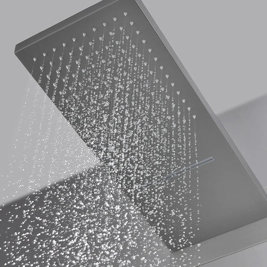 Digital Shower System Set Rain Shower Full Set Brass Concealed 2 Two Functional Way Black or Gray or Chrome Silvery