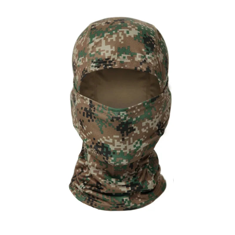 Balaclava militar táctico para bicicleta, a prueba de viento, máscara facial completa, al aire libre, caza, senderismo, cabeza