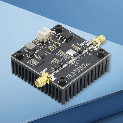 0.5-800MHz 40dB High Gain VHF UHF RF Power Amplifier HF VHF Transmitter Power Amplifier Module for Ham Radio Transmitter Systems