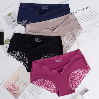 1/3/4/5Pcs New Arrival Low Rise Ladies Sexy Lace Panty Underpants Panties For Women Lingerie Cotton Briefs