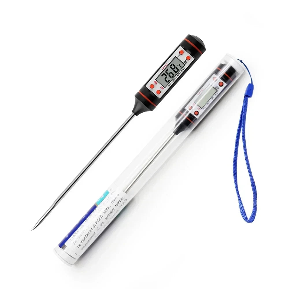 1 pcs  Food Baking Digital Kitchen Thermometer Electronic Probe Type Liquid Barbecue BBQ Temperature Measuring Pen
