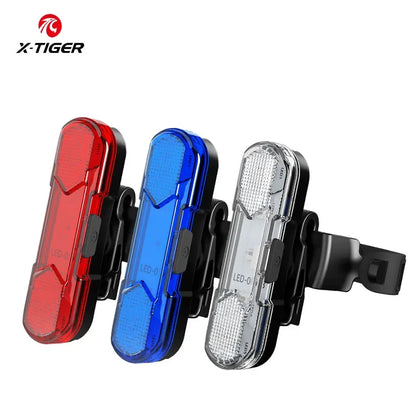 X-TIGER Bicycle Tail Light Waterproof Mountain Bike Tail Light USB Charging LED Bicycle Flashing Tail Light Safety Warning Light