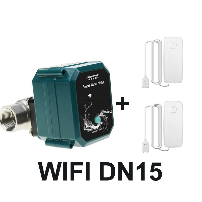 Tuya Zigbee Wifi Valve 0% To 100% Water Open Rate Intelligent Ball Valve Automation Controller Water Leakage Sensor Smart Life