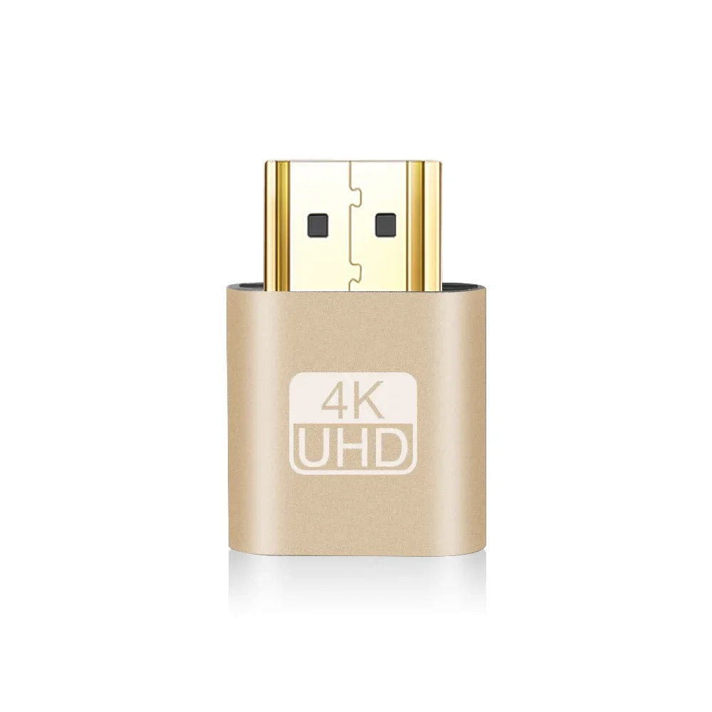 VGA Virtual Display Adapter HDMI-compatible 1.4 DDC EDID Dummy Plug Headless Ghost Display Emulator Video card Lock plate