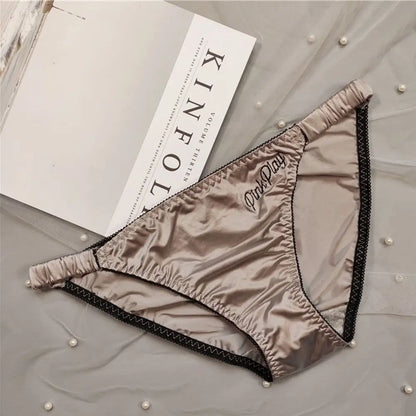 Yoga Underpants Low Waist Embroidery Thong Smooth Panty Sport Panties Underwear Briefs