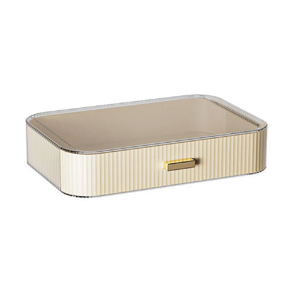 ZK30 INS Storage Makeup Cosmetic Case Waterproof Makeup Organizer Jewelry Box Woman Beauty Skin Care Drawer Home Storage Box