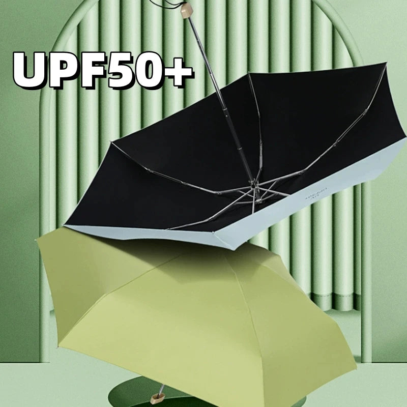 Xiaomi UPF50+ Umbrella Mini Pocket Sun Shade Umbrella Portable Vinyl Folding Rain Travel Umbrella UV Protection Parasol Capsule