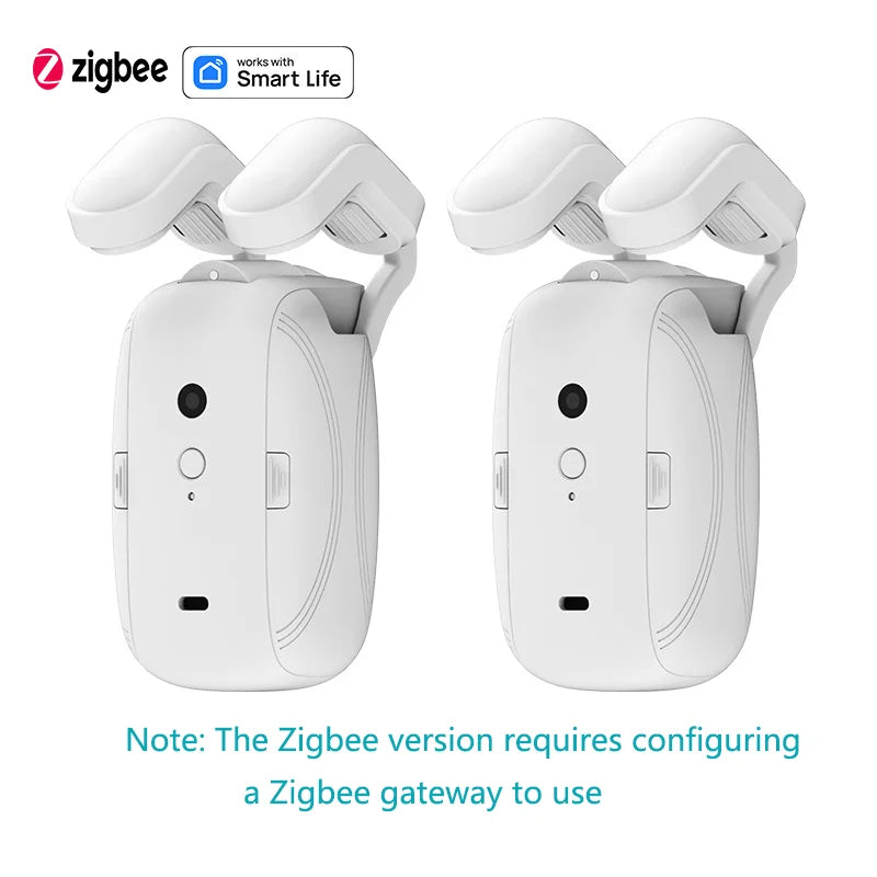 Works with Tuya  Zigbee Smart Curtain Driver Robot For Roman I Type U Type Curtains Track Alexa Google Home