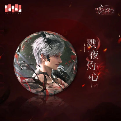 [Official Merchandise] Game Love and Deepspace Cosplay Sylus Abysm Sovereign Silk Scarf Acrylic Plaque Badge Hair Band in Stock