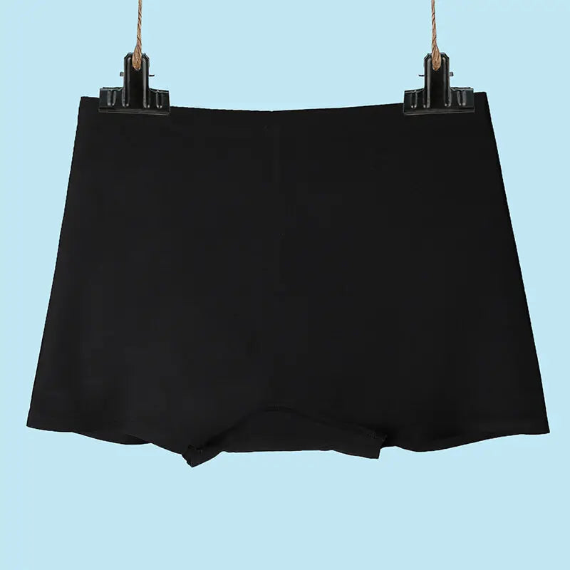 Women's Ice Silk Seamless Underwear Cotton Crotch Boxer Shorts Ladies Pants Four Corners Anti-empty Summer Thin Section