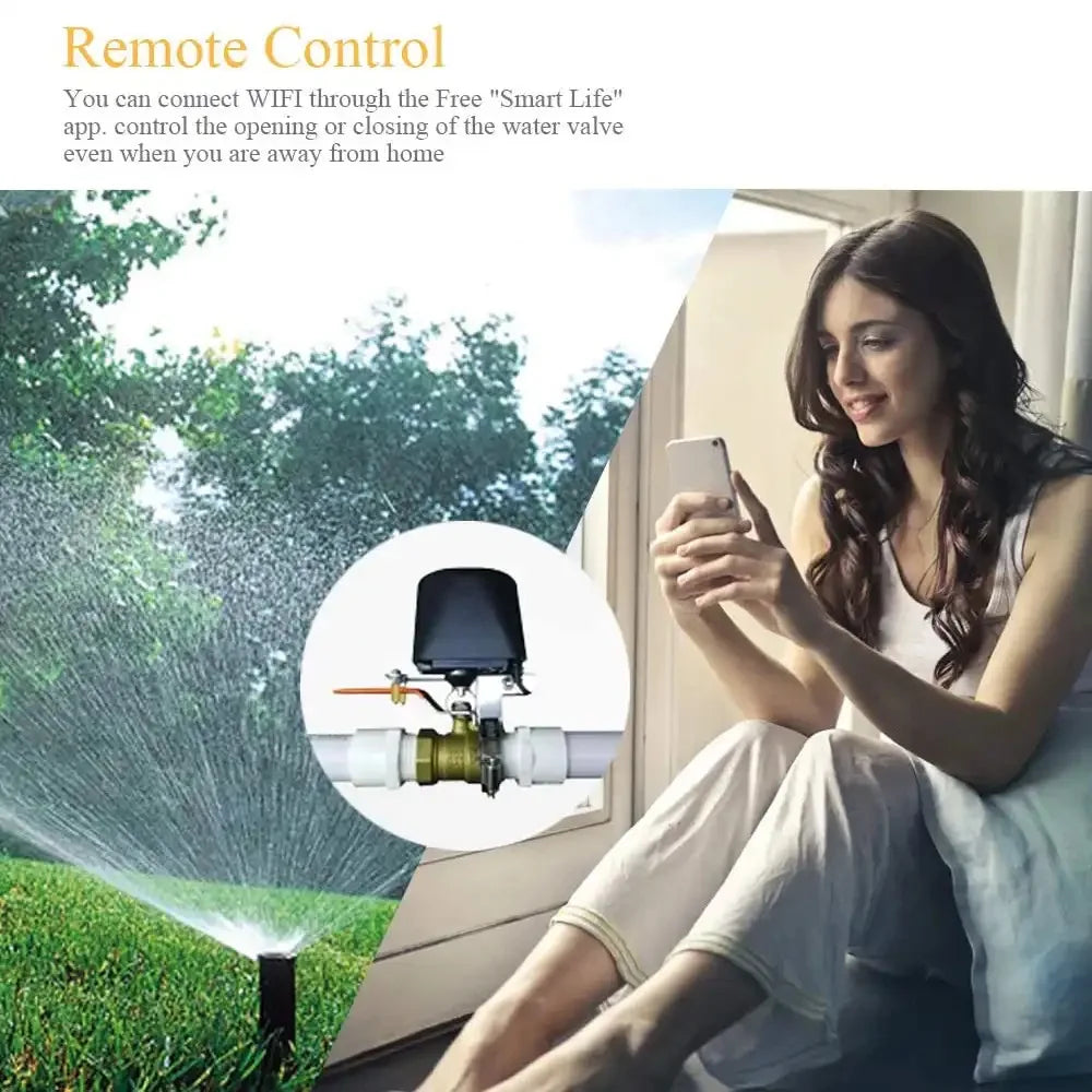 Tuya Zigbee Smart Gas Valve WIFI Garden Water Shut Off Timer Irrigation Controller with Alexa Google Assistant SmartLife